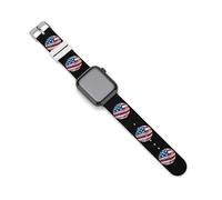 U.S Flag Baseball Silicone Watch Band Replacement Watch Straps Adjustable Sport Wristband for Women Men 38mm/40mm