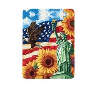 U.S. Flag Ea-gles Sunflowers Cute Car Air Fresheners Long Lasting Scent Car Mirror Hanging Scented Cards Tablets Square