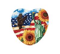 U.S. Flag Ea-gles Sunflowers Cute Car Air Fresheners Long Lasting Scent Car Mirror Hanging Scented Cards Tablets Love form