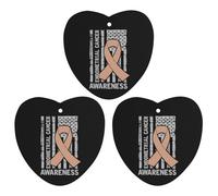 U.s. Flag Endometrial Cancer Awareness Car Air Freshener 3-pack Aromatherapy Tablets Hanging Scented Cards for Rooms Bathrooms Wardrobe Love form