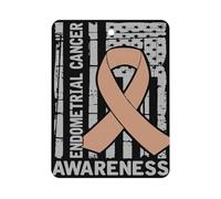 U.s. Flag Endometrial Cancer Awareness Car Air Freshener Aromatherapy Tablets Hanging Scented Cards for Rooms Bathrooms Wardrobe Square