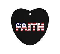 U.S. Flag Faith Car Air Freshener Aromatherapy Tablets Hanging Scented Cards for Rooms Bathrooms Wardrobe Love form