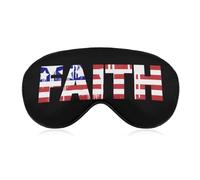U.S. Flag Faith Eye Mask Sleep Masks Soft Blackout Eye Cover for Women Men
