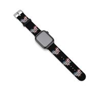 U.S Flag Family Freedom Silicone Watch Band Replacement Watch Straps Adjustable Sport Wristband for Women Men 38mm/40mm