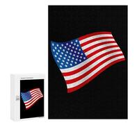 U.S. Flag Novelty Wooden Jigsaw Puzzle Funny Wood Puzzles Wall Art 300 5001000 Pcs