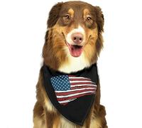 U.S Flag Patriotic Military Army Summer Dog Bandanas Boy Bulk Pet Scarf Adjustable Soft Triangle Bibs Accessories for Small Medium Large Puppy Cats