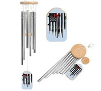 U.S Flag Thins Red Linees Fireman Axe Wind Chimes Funny Memorial Windchimes for Dog Cat Outside Garden Outdoor Indoor