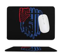 U.S. Flag with Lineman Non-Slip Mouse Pads Rubber Base Mouse Mat for Desktop Home Office 7.9"x9.4"