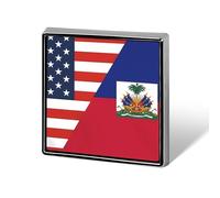 U.S. Haitians Flag Funny Lapel Tie Pin Buttons Brooch Badge Pin Clothes Hat Accessories for Men Women