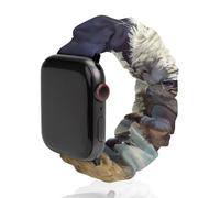 U.S. Indian And Buffalo Cute Watch Band Scrunchies Compatible with IWatch 38mm 40mm 42mm 44mm Elastic Strap