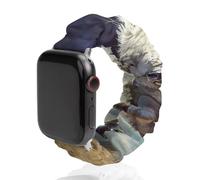 U.S. Indian And Buffalo Cute Watch Band Scrunchies Compatible with IWatch 38mm 40mm 42mm 44mm Elastic Strap
