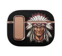 U.S. Indian Chief Headphone & Earphone Cases Compatible with Airpod Pro Scratch-Resistant PC Protective Cover with Secure Buckle