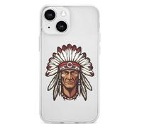 U.S. Indian Chief TPU Mobile Phone Basic Cases Compatible with iPhone 13 Mini/13/13 Pro/13 Pro Max Anti-Scratch Covers