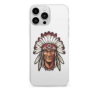 U.S. Indian Chief TPU Mobile Phone Basic Cases Compatible with iPhone 13 Mini/13/13 Pro/13 Pro Max Anti-Scratch Covers