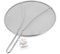 U.S. Kitchen Supply 13" Stainless Steel Fine Mesh Splatter Screen with Resting Feet