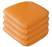 U-S Leather Dining Chair Cushs - Non-Slip Rubber Back Seat Pads for Kitchen & Dining Room Set of 4 - table & Slish Chair Pads for Home Decor