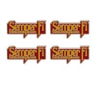U.S. Marine Corps Semper Fi 4-Piece Pin Set | United States Marines Pins