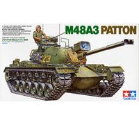 U.S. MEDIUM TANK M48A3 PATTON TANK MODEL KIT (2 FIGURES) #35120 1/35 TAMIYA