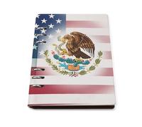 U.S. Mexico Flag Refillable Notebook for Work Study