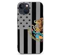 U.S. Mexico Flag TPU Mobile Phone Basic Cases Compatible with iPhone 13 Mini/13/13 Pro/13 Pro Max Anti-Scratch Covers
