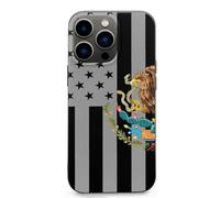 U.S. Mexico Flag TPU Mobile Phone Basic Cases Compatible with iPhone 13 Mini/13/13 Pro/13 Pro Max Anti-Scratch Covers