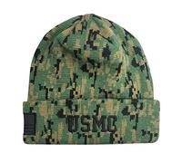 U.S. Military Beanies (One Size, U.S. Marine Corps CAMO Cuff)