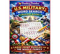 U.S. Military Word Search Puzzle Book - LARGE PRINT Edition: Relaxing Puzzles for The Whole Family (Paula's Puzzles)