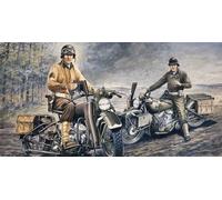 U.s. Motorcycles WWII Plastic Kit 1:35 Model Italeri