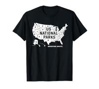 U.S. National Parks Map Retro Adventure Awaits T-Shirt