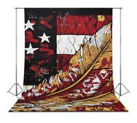 U.S. Native Flag Native Tribe Feather Photographic Studio Photo Backgrounds Funny Photography Backdrops Photoshoot Props