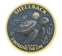 U.S. Navy Shellback Crossing The Line Challenge Coin Military Veteran Gift (1 PCS)
