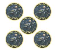 U.S. Navy Shellback Crossing The Line Challenge Coin Military Veteran Gift (5 PCS)