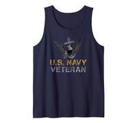 U.S. Navy Veteran Tank Top, Men, Navy Blue, Large