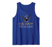 U.S. Navy Veteran Tank Top, Men, Royal Blue, Large