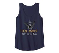 U.S. Navy Veteran Tank Top, Women, Navy Blue, Small