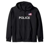 U.S. Police, Cop, Officer, Sheriff, Policemen, Policewomen Zip Hoodie