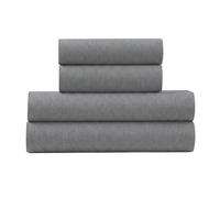 U.S. POLO ASSN. All Season, Soft and Cozy T-Shirt Material, 4 Piece Heather Jersey Sheet Set