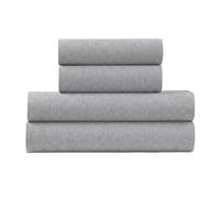 U.S. POLO ASSN. All Season, Soft and Cozy T-Shirt Material, 4 Piece Heather Jersey Sheet Set