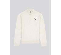 U.S. POLO ASSN. Boy's Knitted Funnel Neck in Medium Beige | Size: 7-8 Years U.S. POLO ASSN. Medium Beige 7-8 Years