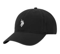U.S. POLO ASSN. Concept One Small Polo Pony Logo Baseball Hat, 100% Cotton, Adjustable Cap, Black