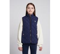 U.S. POLO ASSN. Girl's Hacking Gilet in Navy | Size: 9-10 Years U.S. POLO ASSN. Navy 9-10 Years