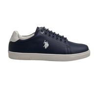 U.S. POLO ASSN. HUMMER0014L1 Men's Leather Sneakers Navy Blue