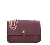 U.S. Polo Assn. Jones Chic Flap Crossbody Women's Handbag with Chain Plum Shoulder Bag