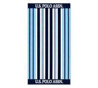 U.S. Polo Assn. Large (40" x 70") Striped Nautical Design Lofty Beach Towel - Perfect for Beach, Pool, Boating, Gym, Camping & Outdoor Yoga and Pilates (Sail Away Stripe)