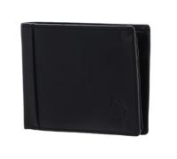 U.S. POLO ASSN. Leather Purse Carrick Horizontal Wallet with Coin Black