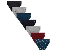 U.S. Polo Assn. Men's Brief - 7 Pack Tag Free No-Fly with Contour Pouch Low Rise Underwear Briefs for Men (Sizes: S-XL), Charcoal/Legion Blue/Grey/Tibetan Red/Print, XL