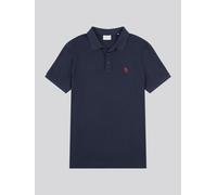U.S. POLO ASSN. Men's Check Texture Polo Shirt in Dark Navy | Size: Small U.S. POLO ASSN. Dark Navy S