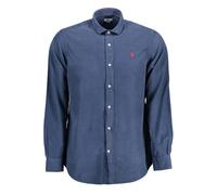 U.S. Polo Assn Mens Corduroy Longsleeve Shirt - Medium Blue Cotton - Size 2XL