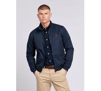 U.S. POLO ASSN. Men's Cotton Twill Harrington Jacket in Dark Navy | Size: Small U.S. POLO ASSN. Dark Navy S