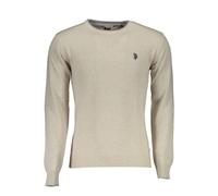 U.S. Polo Assn Mens Crew Neck Knit Sweater Classic Fit - Nude Wool - Size 2XL
